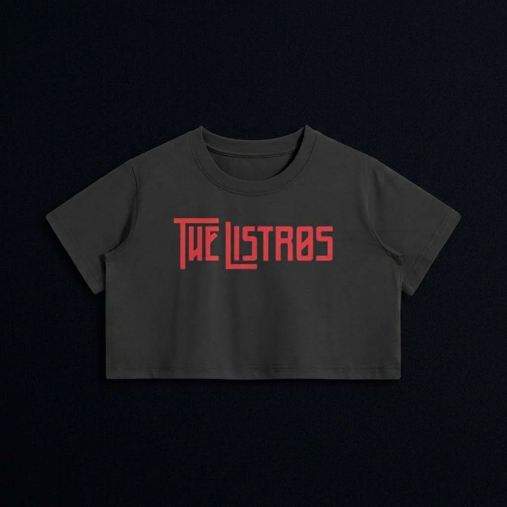 The Listros Red Logo Crop Top