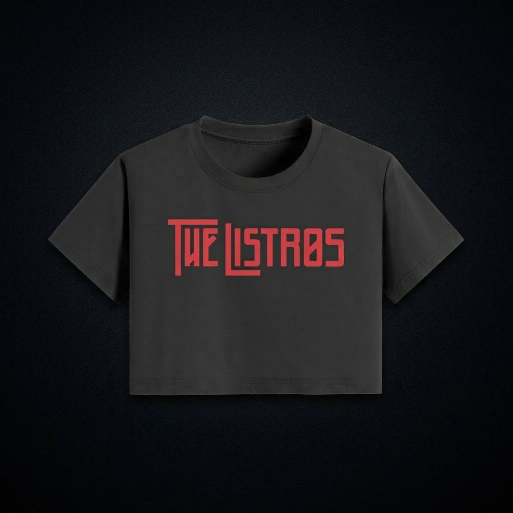 The Listros Red Logo Crop Top