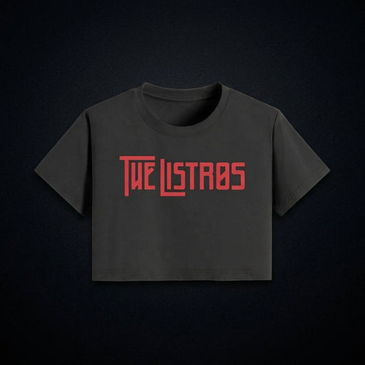 The Listros Red Logo Crop Top